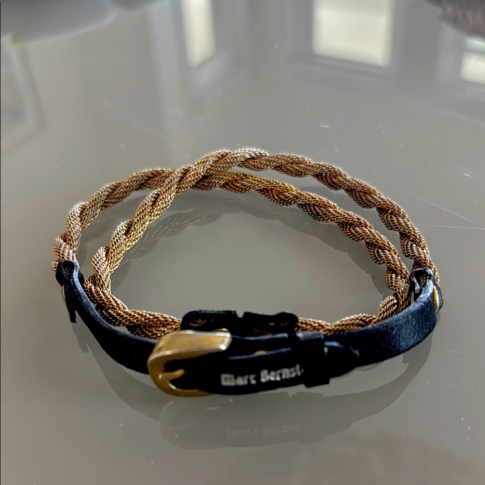 Marc Bernstein Black and Gold bracelet